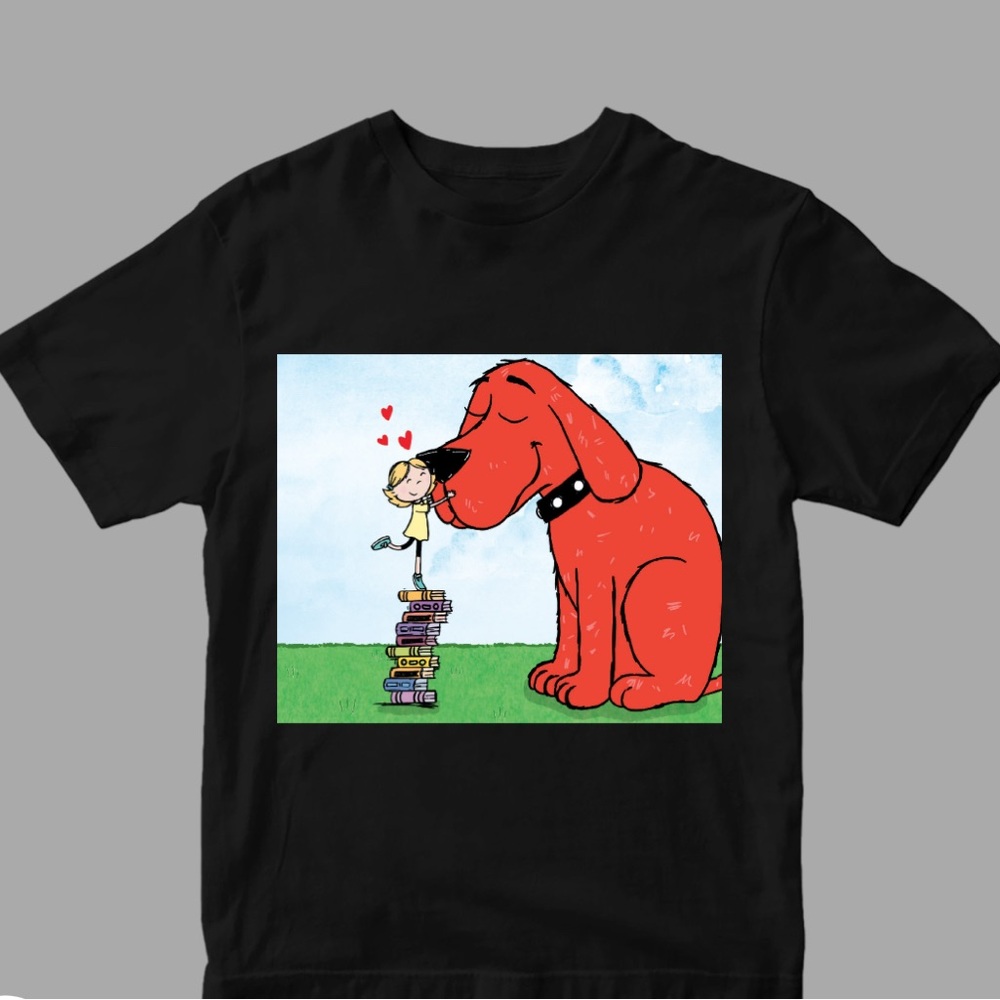 Clifford, the big red dog kid shirt